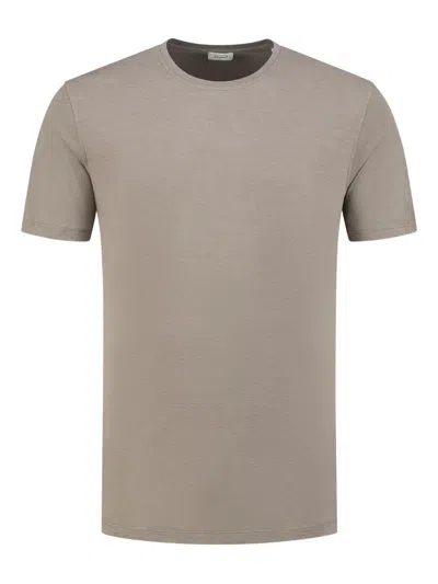 Doriani Cashmere Jersey T-shirt In 褐色