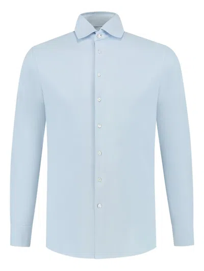 Doriani Cashmere Long-sleeved Shirt In Blue