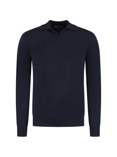 Doriani Cashmere Long-sleeve Cashmere Sweater In Blue
