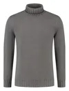 Doriani Cashmere Ribbed Roll-neck Sweater In Brown