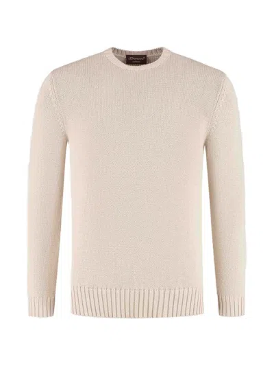 Doriani Cashmere Ribbed-trim Crew-neck Sweater In Multi