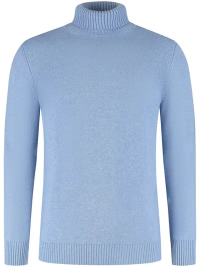 Doriani Cashmere Roll-neck Sweater In Blau