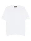 Doriani Cashmere Short-sleeved T-shirt In White