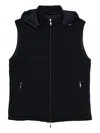 Doriani Cashmere Zip-fastening Vest In Blue