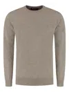 Doriani Crew-neck Knitted Sweater In Neutral