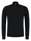 Doriani Half-zip Sweater In Black