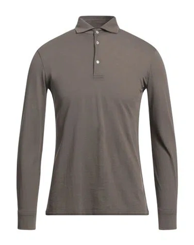 Doriani Man Polo Shirt Khaki Size Xxl Cotton In Beige