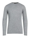 Doriani Man Sweater Grey Size 36 Wool, Silk, Cashmere In Grey