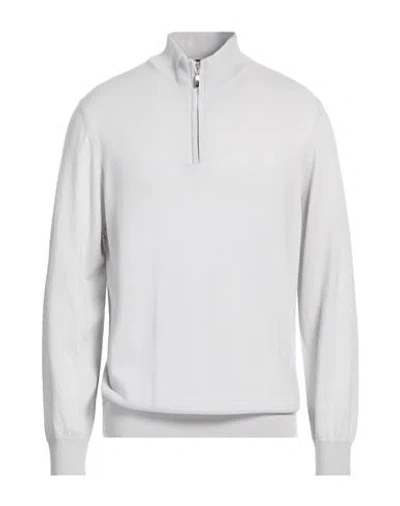 Doriani Man Turtleneck Light Grey Size 48 Cashmere In Gray