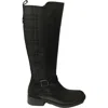 Dorking By Fluchos Women's Chad High Leather Boots In Black Leather/plaid In Black