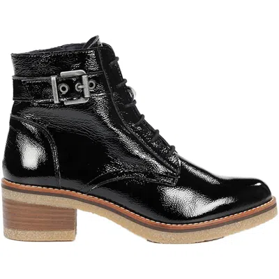 Dorking By Fluchos Women's Lucero Patent Leather Booties In Black