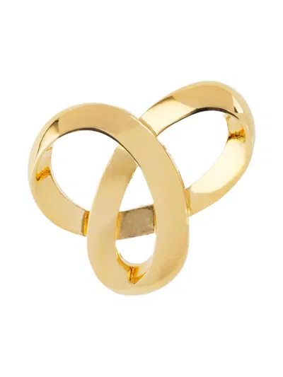 Pre-owned D'orlan Vintage 1980s Celtic-knot Brooch In Gold