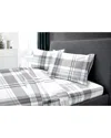 Dormisette 250 Thread Count Luxury German Flannel Hemstitch Sheet Set In Gray