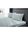 Dormisette 250 Thread Count Luxury German Flannel Hemstitch Sheet Set In Blue