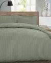 Dormisette 250 Thread Count Luxury German Flannel Ultra Soft Duvet Cover Set In Green