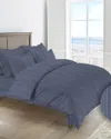 Dormisette 250 Thread Count Luxury German Flannel Ultra Soft Duvet Cover Set In Blue