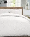 Dormisette 250 Thread Count Luxury German Flannel Ultra Soft Duvet Cover Set In White