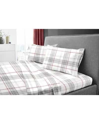 Dormisette 250tc Luxury German Flannel Hemstitch Sheet Set In Multi