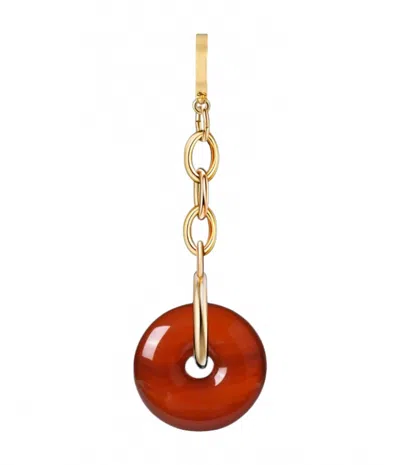Dorne Women's Agate Memento Charm In Red In Gold