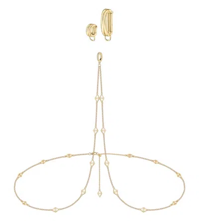 Dorne Women's Body Chain Starter Set Of 3 Charm In Silver In Gold