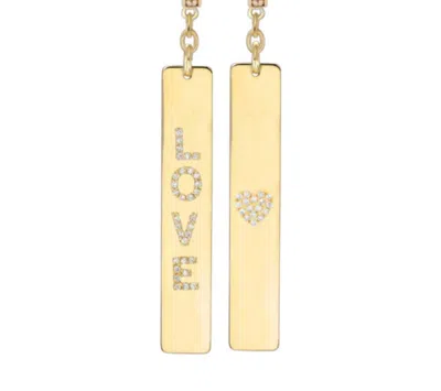 Dorne Women's Love Tag Memento Charm In Yellow Gold