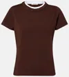 Dorothee Schumacher All Time Favorites Cotton-blend T-shirt In Brown