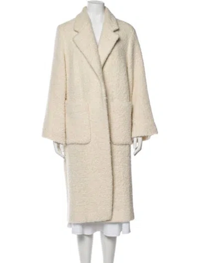 Pre-owned Dorothee Schumacher Alpaca Coat In Neutral
