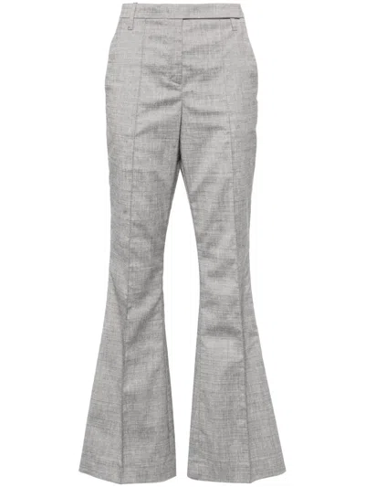 Dorothee Schumacher Ambitions Flared Trousers In Grey