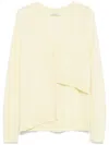 Dorothee Schumacher Asymmetric Cardigan In Yellow