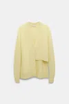 Dorothee Schumacher Asymmetric Cardigan In Yellow