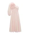 Dorothee Schumacher Poplin Midi Dress With Flower Brooch In Shadow Ros In Nude