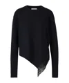 Dorothee Schumacher Asymmetrical Wool Sweater In Black