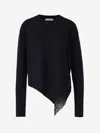 Dorothee Schumacher Asymmetrical Wool Sweater In Black