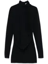 Dorothee Schumacher Attached-scarf Top In Blue