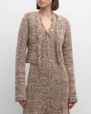 Dorothee Schumacher Fringed Cardigan In 077 - Colorful Brown Mix