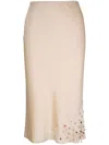 DOROTHEE SCHUMACHER BEAD-EMBELLISHED MIDI SKIRT