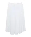 Dorothee Schumacher Cotton Poplin Midi Skirt In White