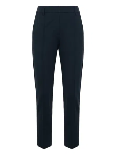 Dorothee Schumacher Belt-loops Centre-crease Trousers In Black
