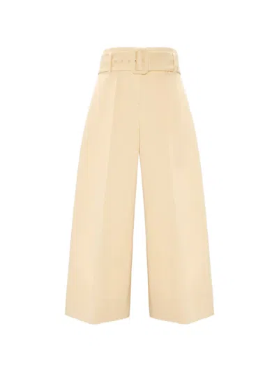 Dorothee Schumacher Belted Wide Leg Trousers In Neutral