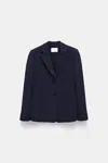 Dorothee Schumacher Blazer Aus Punto Milano Mit Aufgesetzten Taschen In Blau