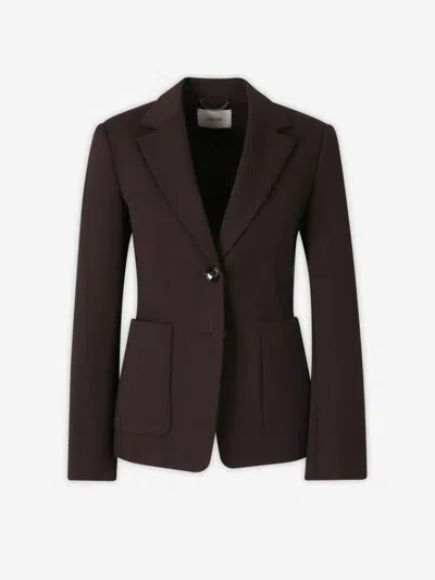 Dorothee Schumacher Notched-lapel Single-button Blazer In Brown