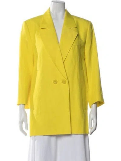 Pre-owned Dorothee Schumacher Blazer In Yellow