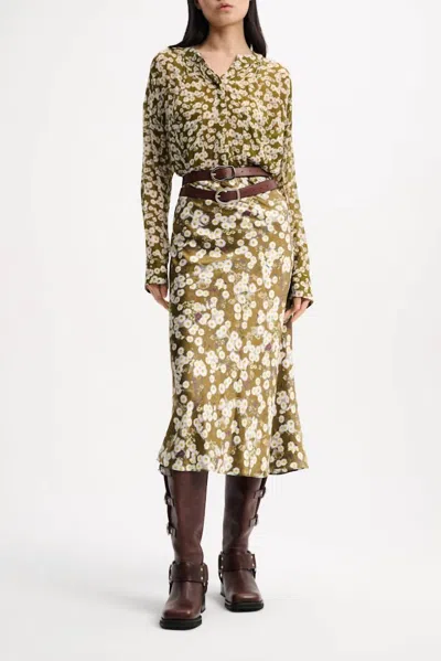Dorothee Schumacher Blooming Meadow Blouse In Flower Mix In Gold