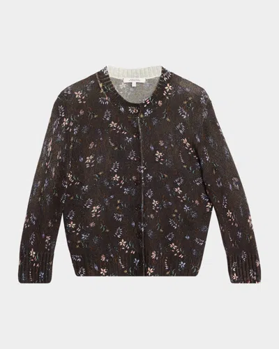 Dorothee Schumacher Blossom Statement Printed Wool-cashmere Cardigan