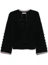 Dorothee Schumacher Bohemian Mood Cardigan In Schwarz