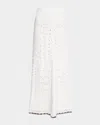 Dorothee Schumacher Bohemian Mood Knit Maxi Skirt In Pure White