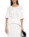 Dorothee Schumacher Bohemian Mood Knit Sweater In White In White