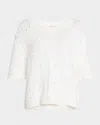 Dorothee Schumacher Bohemian Mood Knit Sweater In Pure White