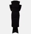 Dorothee Schumacher Lightweight Punto Milano Dress With Maxi Bow In Black