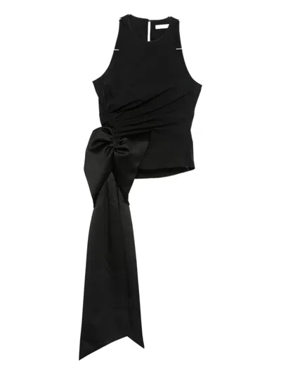 Dorothee Schumacher Bow-detail Top In Black